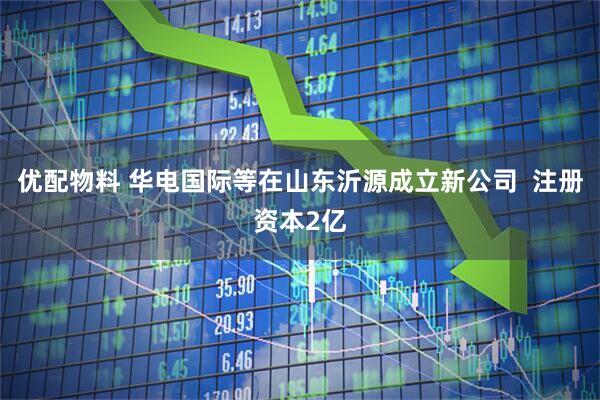 优配物料 华电国际等在山东沂源成立新公司  注册资本2亿