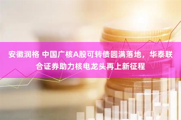 安徽润格 中国广核A股可转债圆满落地，华泰联合证券助力核电龙头再上新征程